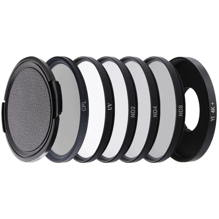 UV CPL ND 2 4 8 Аксессуары для экшн-камеры FOTOFLY для Xiao yi Lite 4 K многослойное пленочное покрытие для объектива камеры Yi 4 K+ Plus - Цвет: UV CPL ND 2 4 8