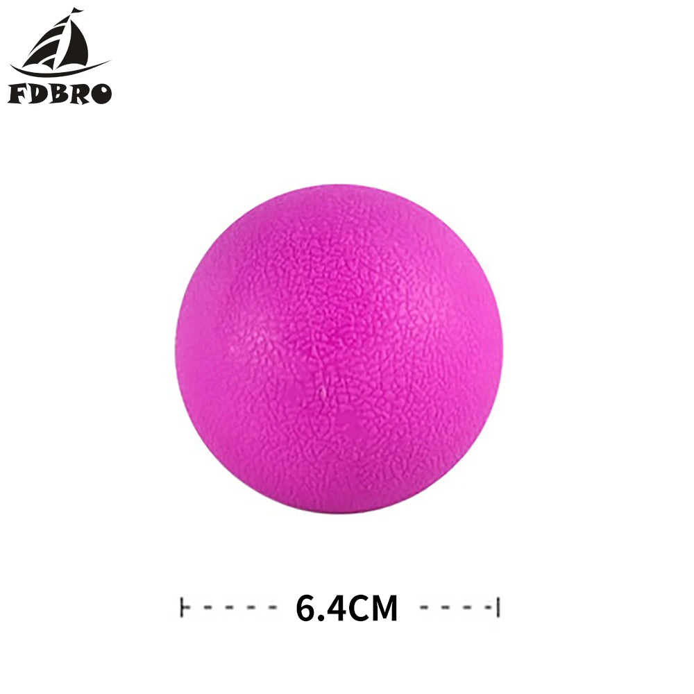 

FDBRO 2019 New Hot Lacrosse Ball Sports Muscle Relax Fatigue Roller Gym Fitness Massage Trigger Point Body Yoga Exercise Ball