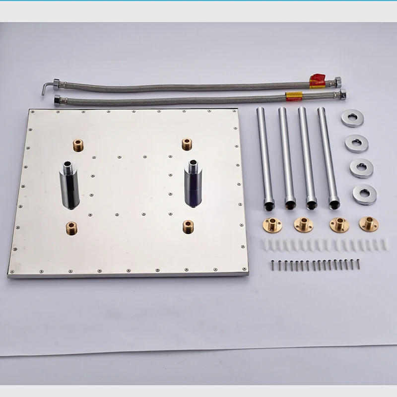 Хромированный и матовый никель Потолочная насадка для душа с большим дождем 20