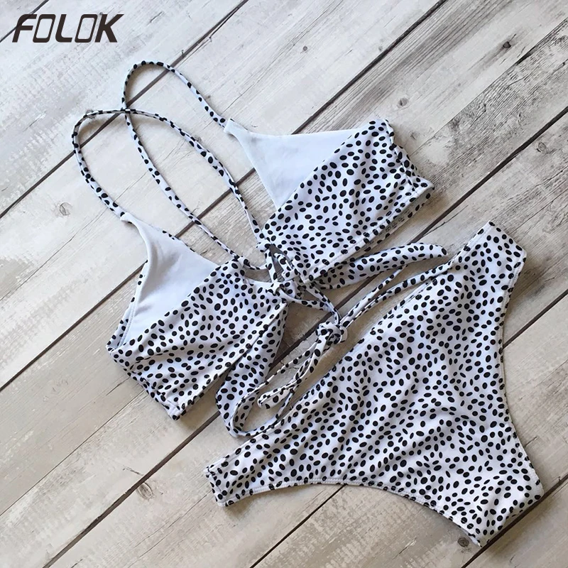 Женский купальный костюм с пуш ап купальник в горошек комплект бикини пляжная