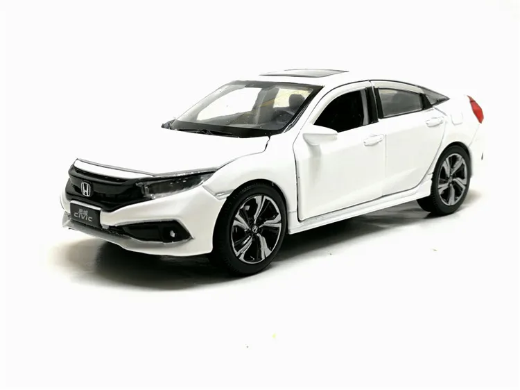 1/32 весы HONDA CIVIC моделирования игрушечного автомобиля металла литья под давлением модель с отступить звук светильник детские игрушки подарок на день рождения