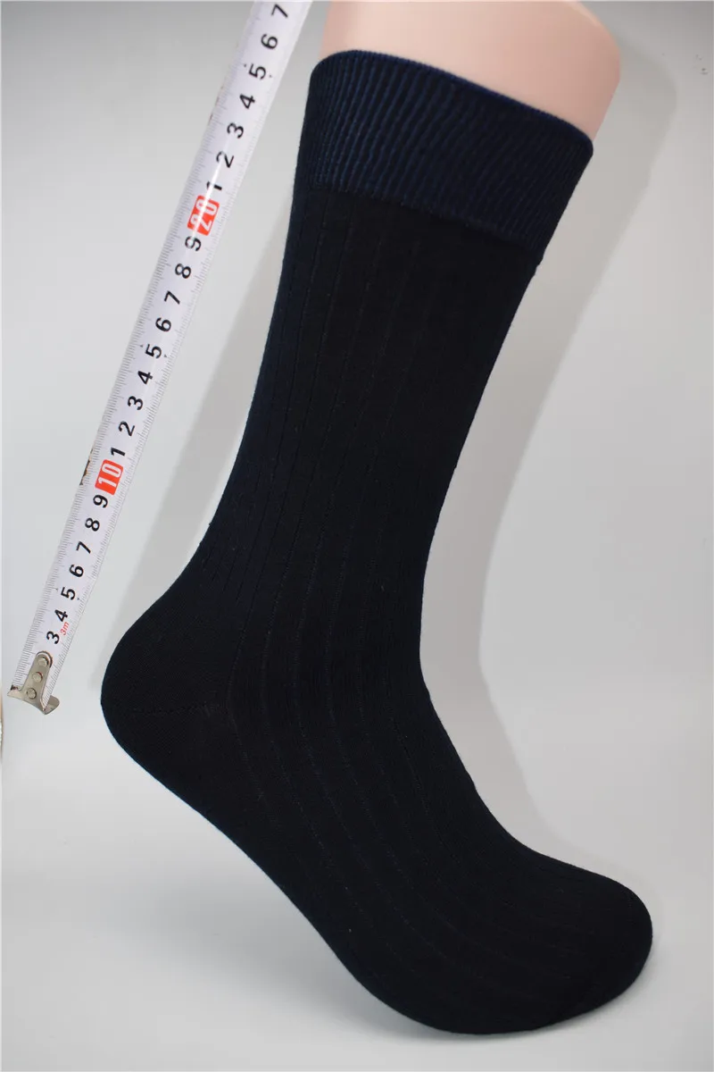blue Fcare 10 шт = 5 пар 39,40, 41,42, 43 calzini lunghi uomo Синие Серые мужские деловые длинные носки с двойной иглой calcetines - Цвет: blue