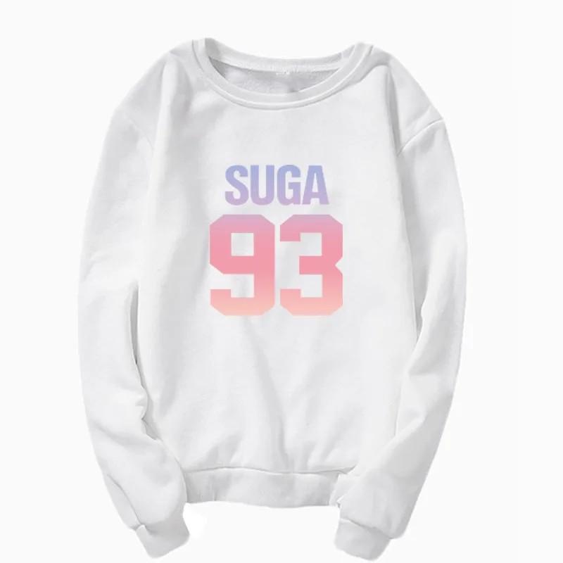 Suga 93 Толстовка в стиле bangtan Back Yoongi свитшот с фото Kpop Merch одежда и kpop Army Fans наряд