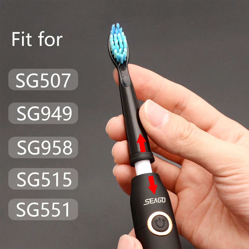Сменные головки для электрической зубной щетки Seago подходят SG551 SG515 SG958 SG949 SG507