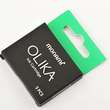 green ink Monami OLIKA прозрачная перьевая ручка EF 0,38 мм супер тонкий наконечник из нержавеющей стали Kalem Stylo Plume Caligraphy ручка канцелярские принадлежности - Цвет: green ink