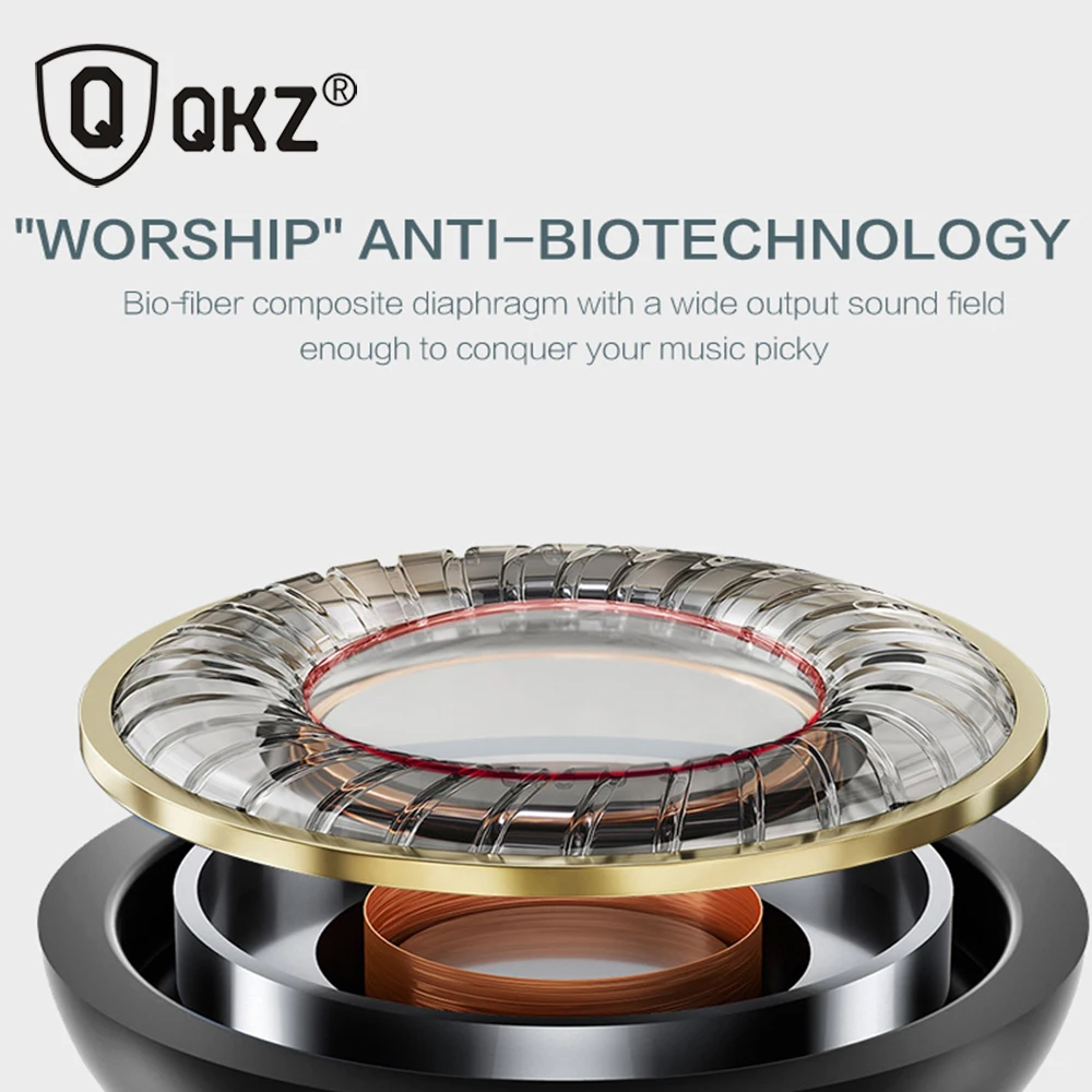 Наушники QKZ DM1 наушники-вкладыши гарнитура С микрофоном 3 цвета fone de ouvido игровая