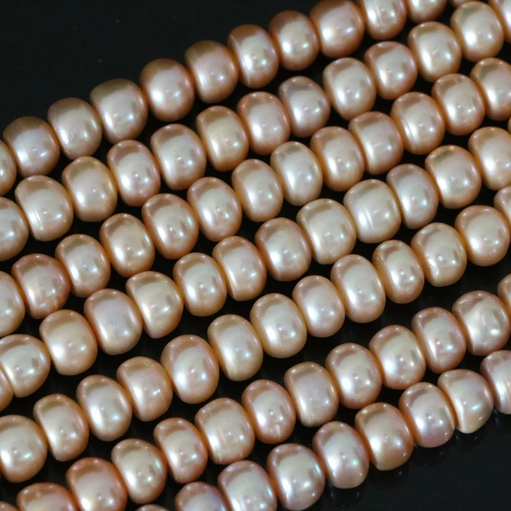 Браслет из натурального пресноводного жемчуга 9 10 мм натуральный abacus свободный