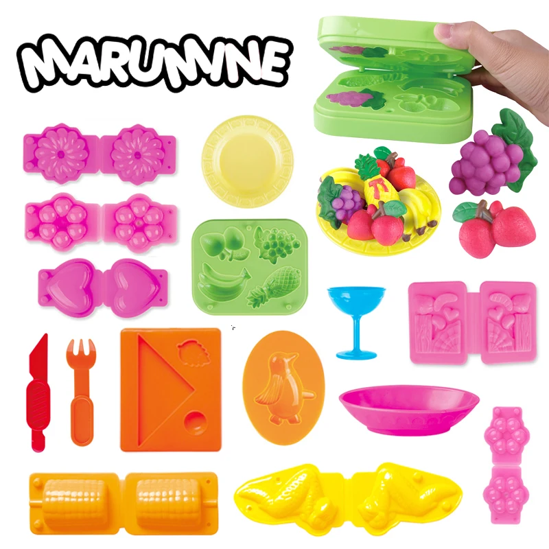 Marumine 3D Цвет глины плесень пластилина лепка из Tool Kit Лапша Maker пельмени Еда