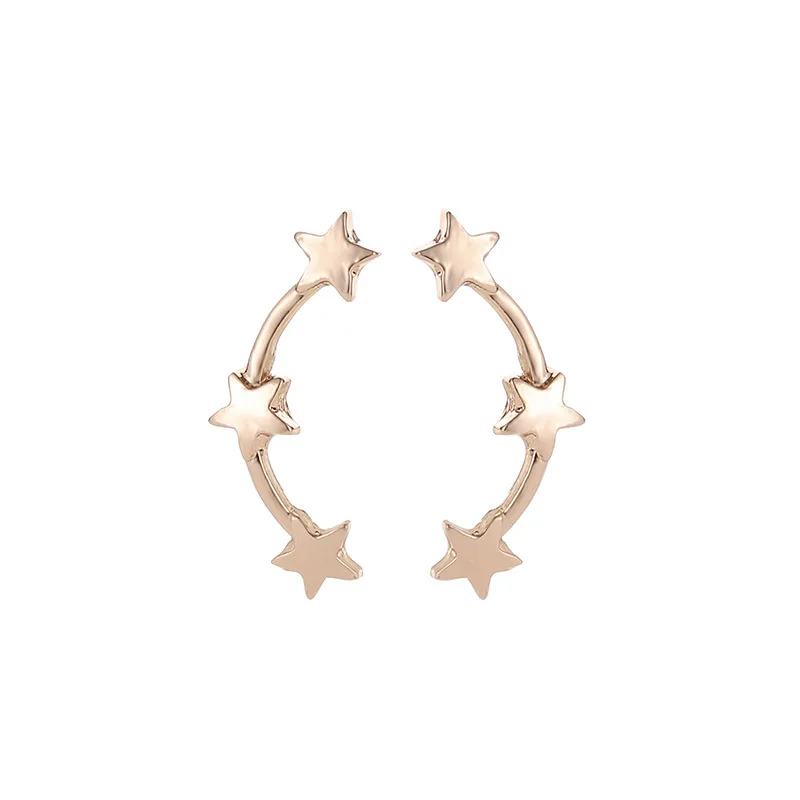 Fashion Accessories Chromophous Sparkling Shining Full Bore Little Star Stud Earrings | Украшения и аксессуары