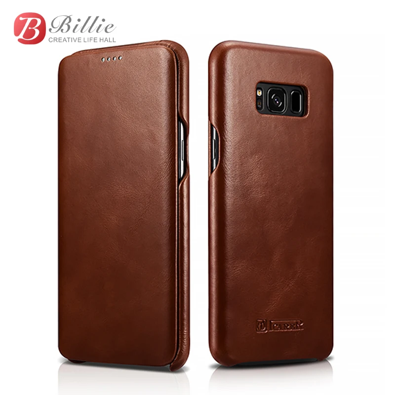 Icarer флип-чехол из натуральной кожи в стиле ретро для Samsung galaxy s8/ s8 plus чехол