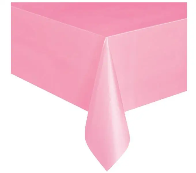 

100 X Rectable PLastic Party Dinner Table Cloth Solid Color Disposable Desk Tablecloth Wipe Cover Large 274cm x 137cm drop ship
