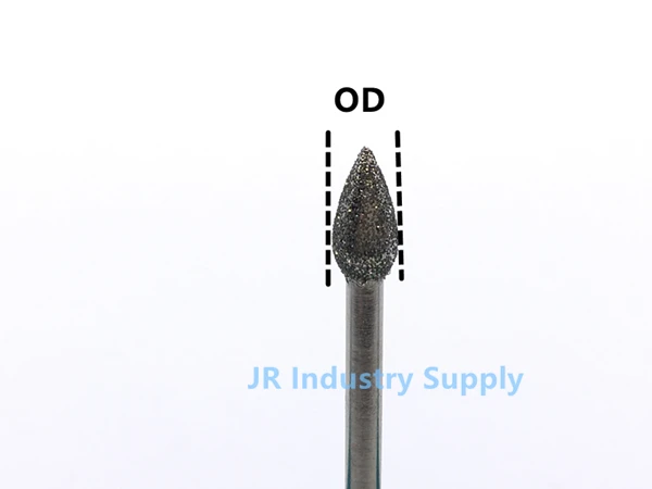 Jrealmer 10 шт./лот BM S Алмазные Заусенцы Dremel Роторный инструмент Шлифовальная головка
