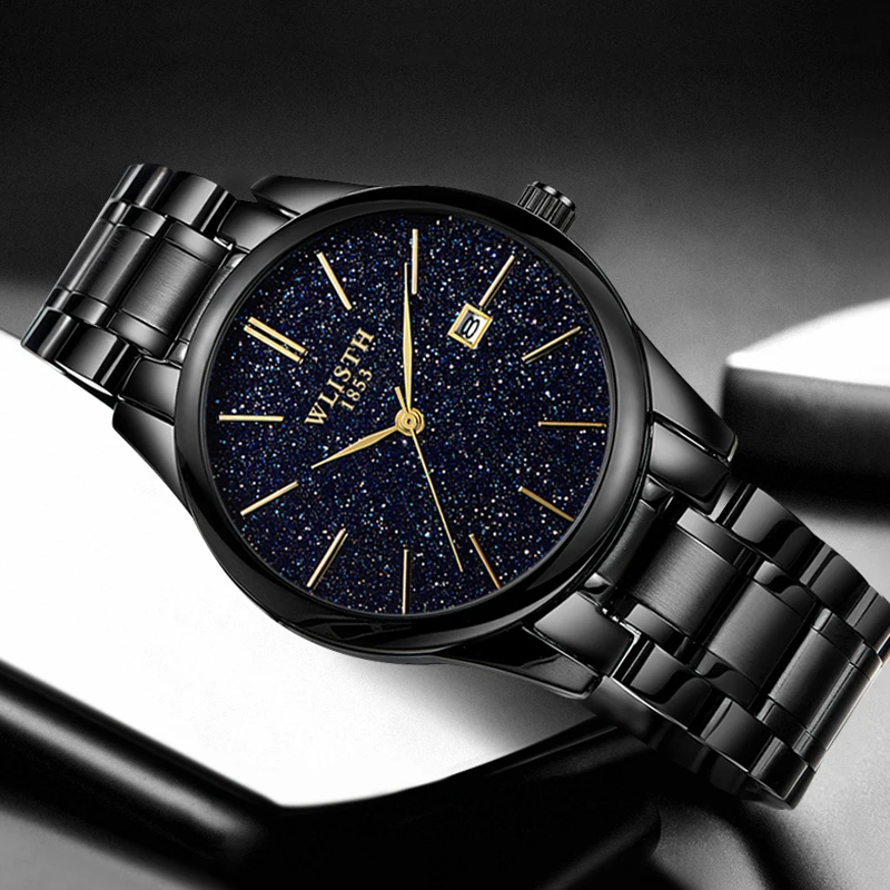 Новинка 2019 высококачественные Роскошные водонепроницаемые мужские кварцевые