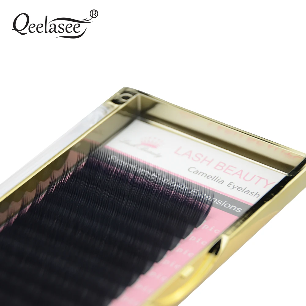 Qeelasee 10 pcs/lot Camellia Eyelashes 0.03/0.05/0.07mm Volume Eyelash Extensions Mixed Length in One Lash Strip Makeup Cilia | Красота и