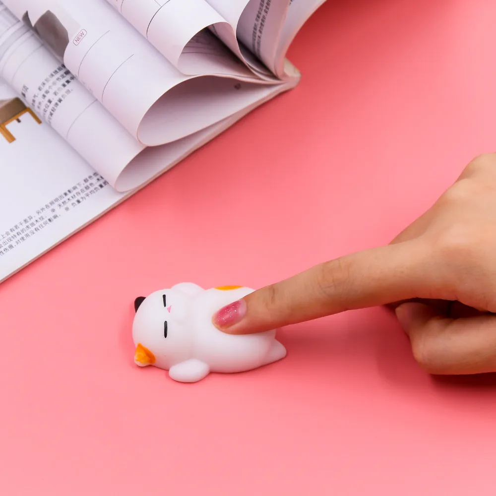 30 шт. DIY Kawaii Squishy мини милые ленивые коты животные уплотнения разлагаются медленно
