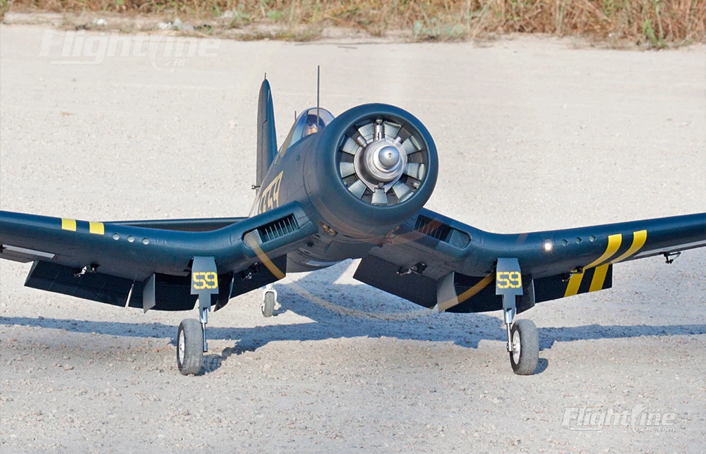 Flightline F4U-1D Corsair "Bubble Top" и F4U-1A Corsair "птичья клетка" 1600 мм(6") Размах крыльев-PNP