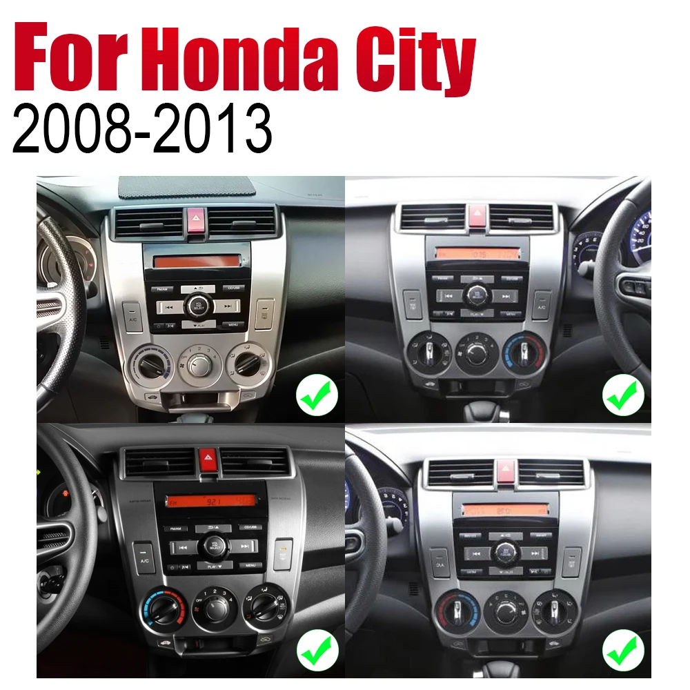 Автомагнитола на Android 2 Din для Honda City 2008-2013 автомобильный мультимедийный плеер