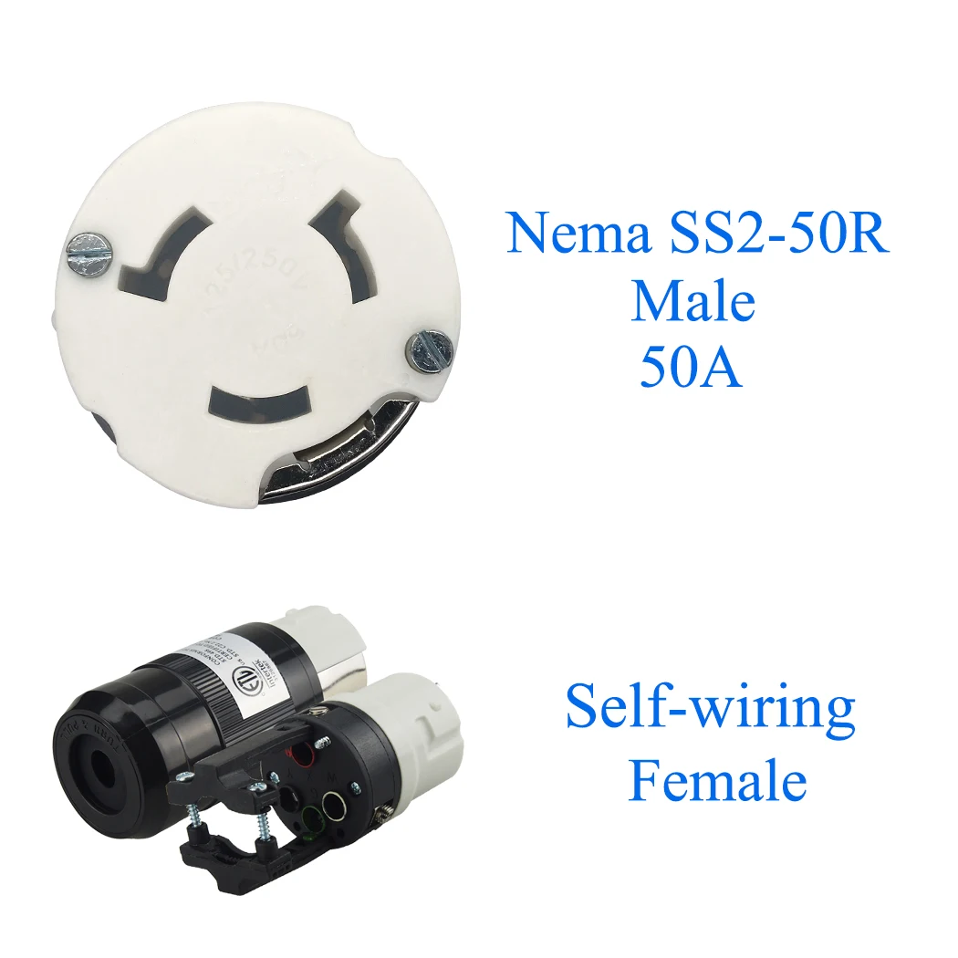 JORINDO [Nema SS2 50R] 50Amp Замена морского берега закручивающийся запорный соединитель (NEMA