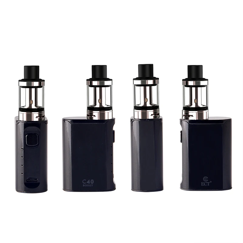 Аутентичные ЭСТ электронная сигарета комплект ECT C40 Boost 40 Вт Vape поле Mod Kit 2 0 мл