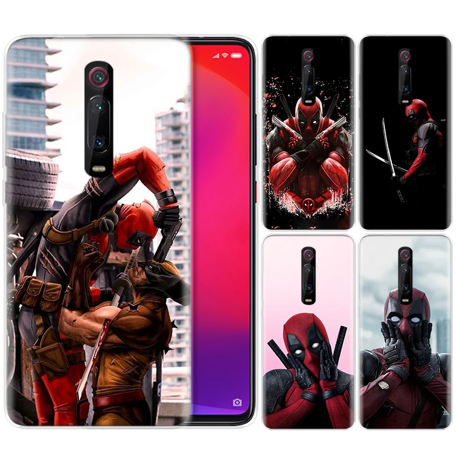 Силиконовый чехол для Xiao mi Red mi K20 Pro K20Pro Note 5 6 7 7A 6A mi A2 A1 8 Lite 9 S2 Pocophone F1 Deadpool Dead Pool Funny