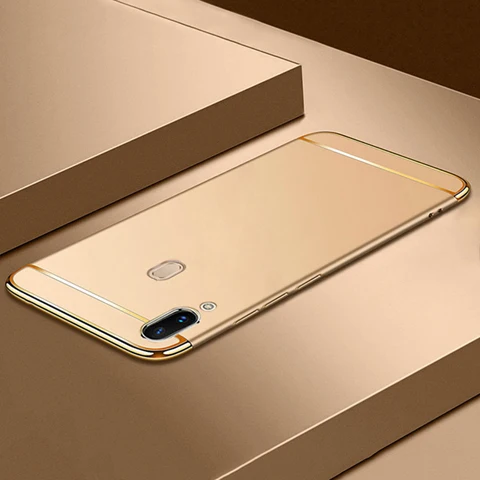 Koosuk, матовый чехол для samsung A30 A20, Роскошный Жесткий PC защитный чехол на заднюю панель для samsung Galaxy A20 A30, тонкий позолоченный чехол - Цвет: Золотой