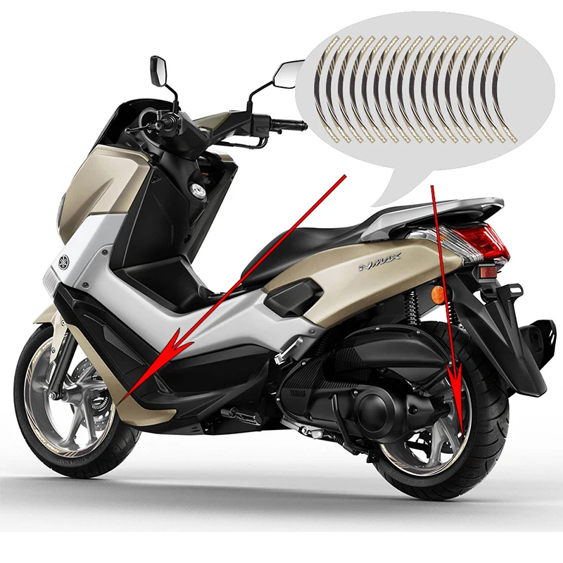 KODASKIN мотоцикл NMax 2D эмблема круглая наклейка большой обод колеса для Yamaha 125