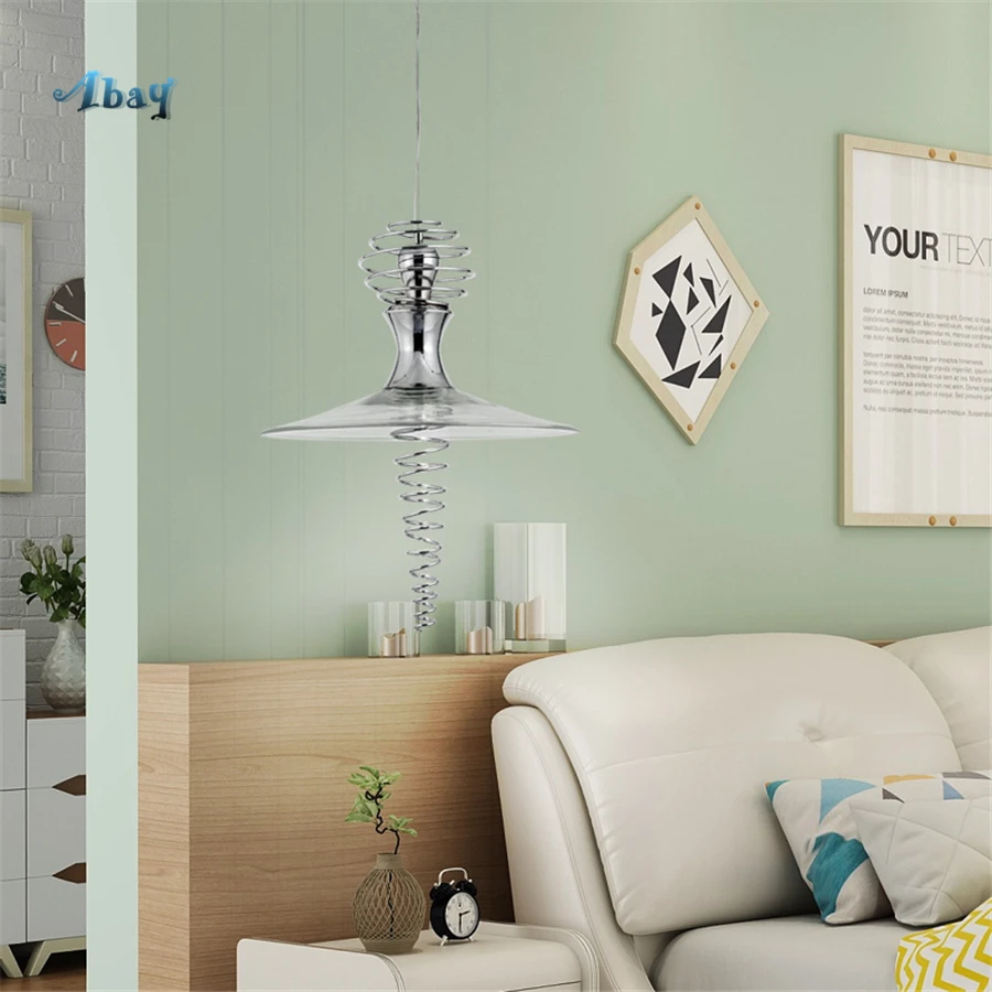 買取 北欧モダンゴールドスパイラルデザインの Led ペンダントライト高級リビングルームランプバーカフェダイニングルームのインテリア照明器具