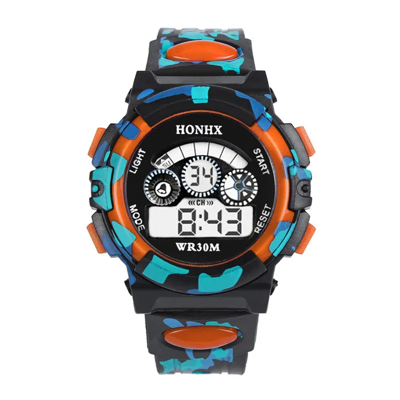 Sport Boys Girls Watches Students Electronic Rubber Belt Wrist Watch LED Digital Children kids Clock Child Gifts /DD | Наручные часы