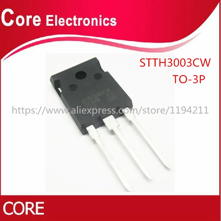 20 шт STTH3003CW TO 3P STTH3003 TO247 STTH3003C Новый|Интегральные схемы| |