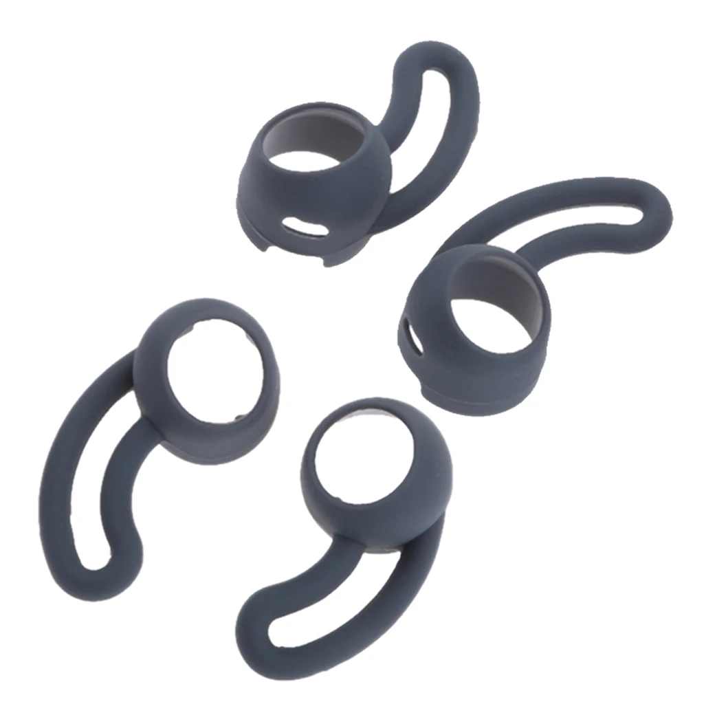 gray 2 пары S/L Заушник силиконовый для Beatsx Urbeats Беспроводные спортивные наушники Bluetooth Силиконовые амбушюры Наушники Замена вкладыши - Цвет: gray