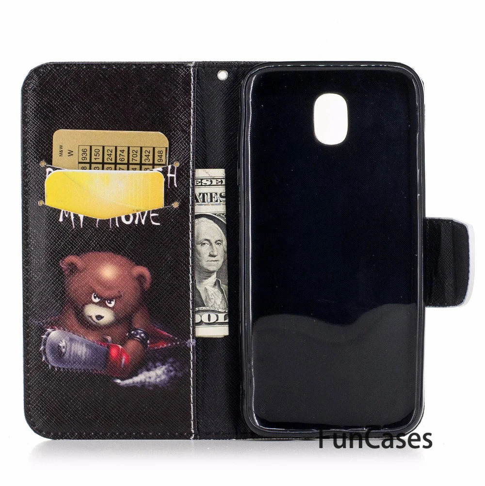 For fundas Samsung Galaxy J3 2017 Case J320 J320F Flip J330 + Card Holders Sansung | Мобильные телефоны и аксессуары