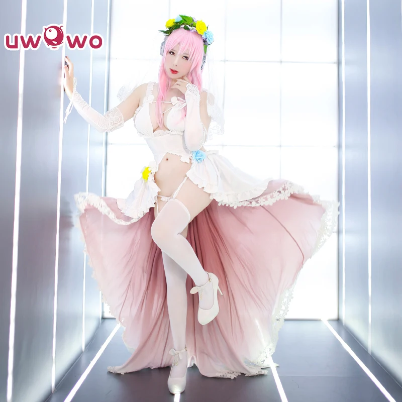 Супер SONICO Косплей SONICOMI Soni Ani Sonico анимация Вокалоид идол свадебное платье Женский