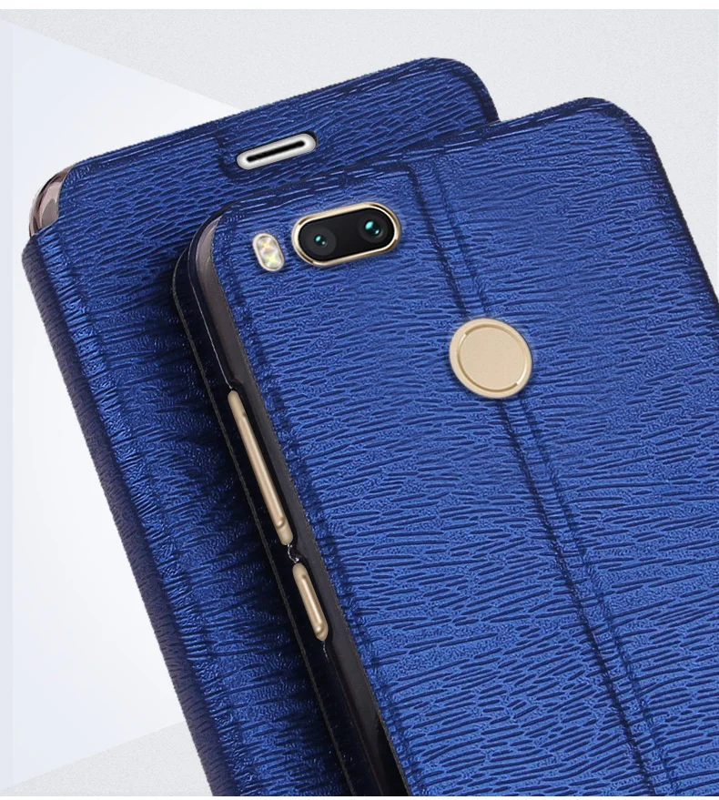 Xiaomi mi5x кожаный чехол с силиконовой назад Роскошные Флип Искусственная кожа