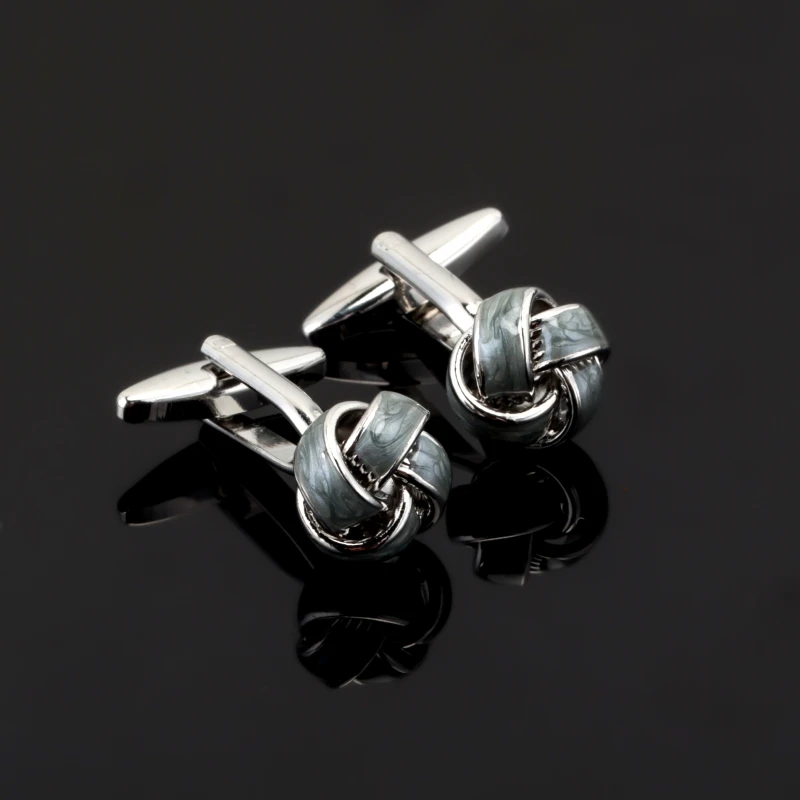 

Модные брендовые мужские запонки для рубашек, запонки, лазерные металлические серые запонки, свадебный подарок, оптовая розничная продажа, ...