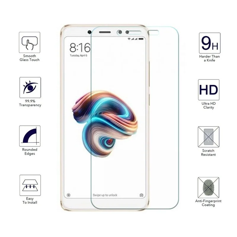 Закаленное стекло для оригинального Xiaomi Redmi Note 5 4 Гб ОЗУ 64 ПЗУ мобильный телефон