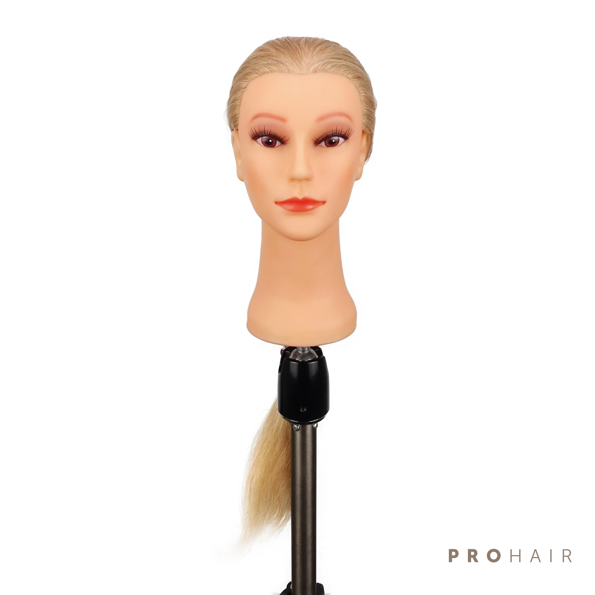 PROHAIR 60 см 24 '颼% человеческий волос светильник блондинка мини обучения головы