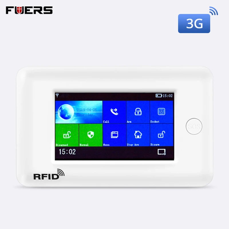 Fuers WI FI Смарт домашняя система охранной сигнализации 3G противокражная с 4 3 дюймов