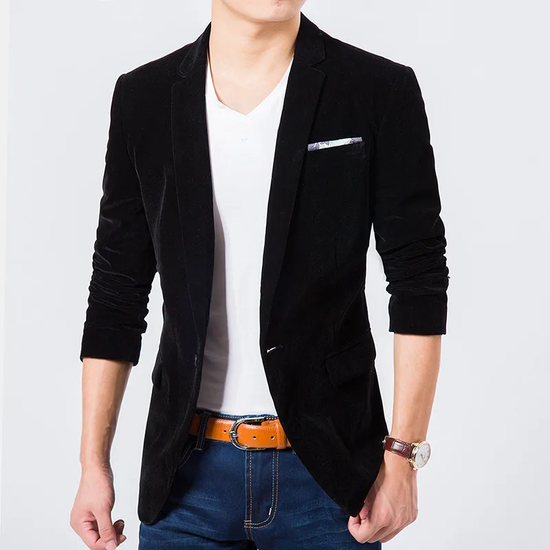 

Spring and autumn period and the kind of casual jackets big yards small suit male youth cultivate one's morality corduroy jacket