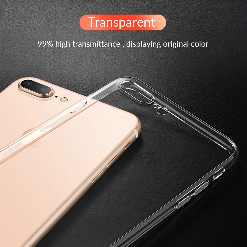 HD Прозрачный чехол для iPhone X XS 11 Pro Max телефона Силиконовый мягкий прозрачный XR 8 7 6 S