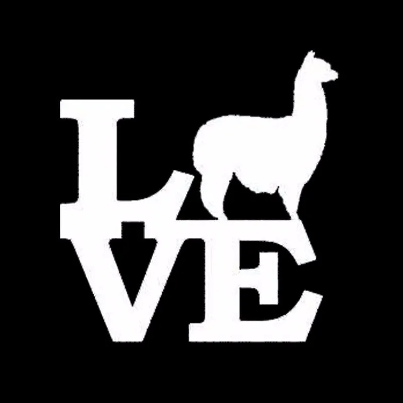 11 см * 5 персонализированный автомобильный Стайлинг I love Alpaca милый мультяшный