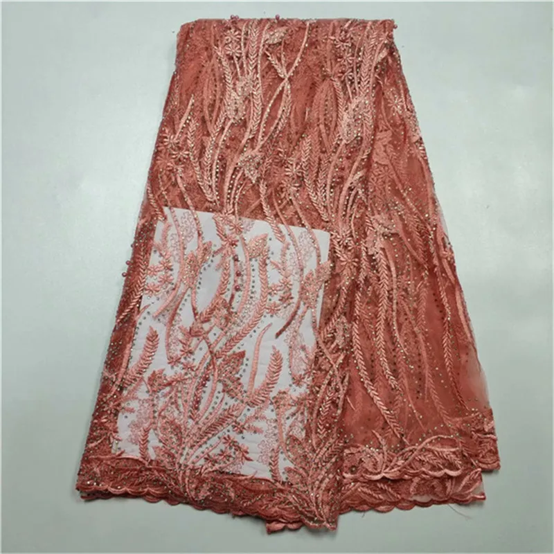 2019 New Design African Lace Fabrics Blue Color Nice French Net Embroidery Stones Tulle Fabric For Nigerian Party Dress | Дом и сад