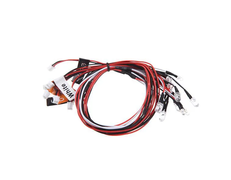 Бесплатная доставка 1/10 RC автомобильные фары 12 ламп