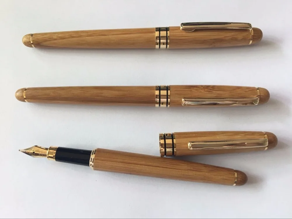 Роскошная бамбуковая перьевая ручка и коробка 2 комплекта деловой подарочный