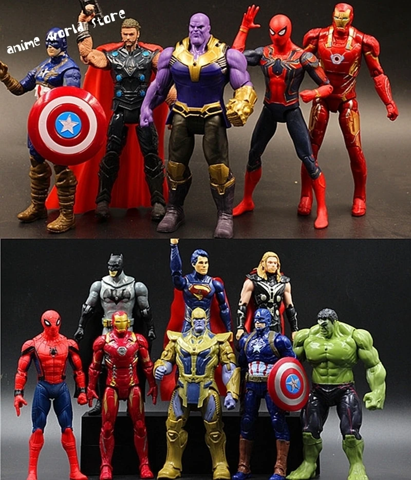 Мстители фильм di 3 Infinity War 6 &quotфигурка BAF THANOS Onda Халк Железный человек Человек паук