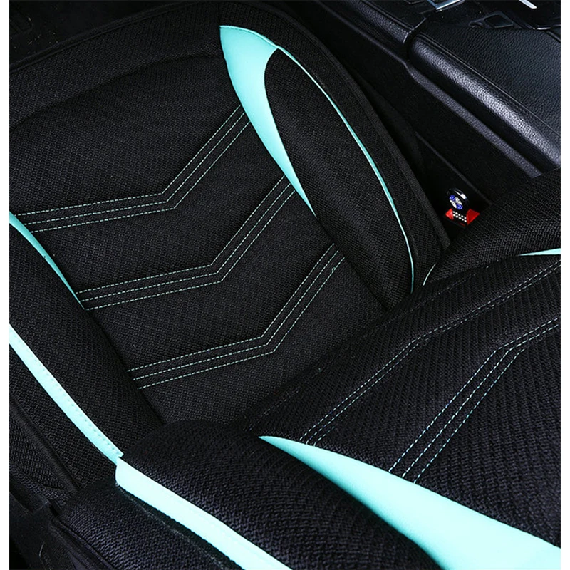 (Передние и задние) универсальные льняные чехлы на автомобильные сиденья для Audi