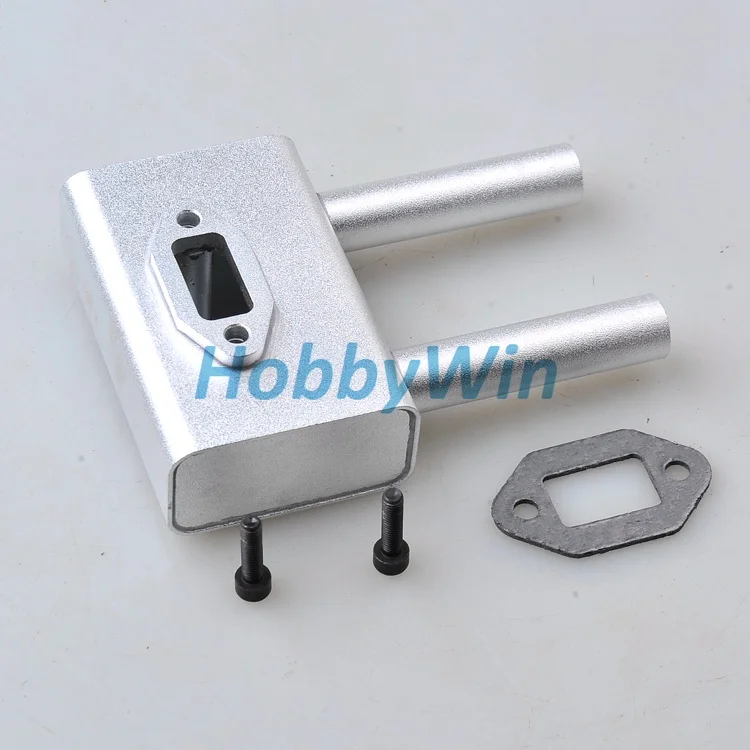 Алюминиевая выхлопная труба для DLE35RA бензинового двигателя | Игрушки и хобби