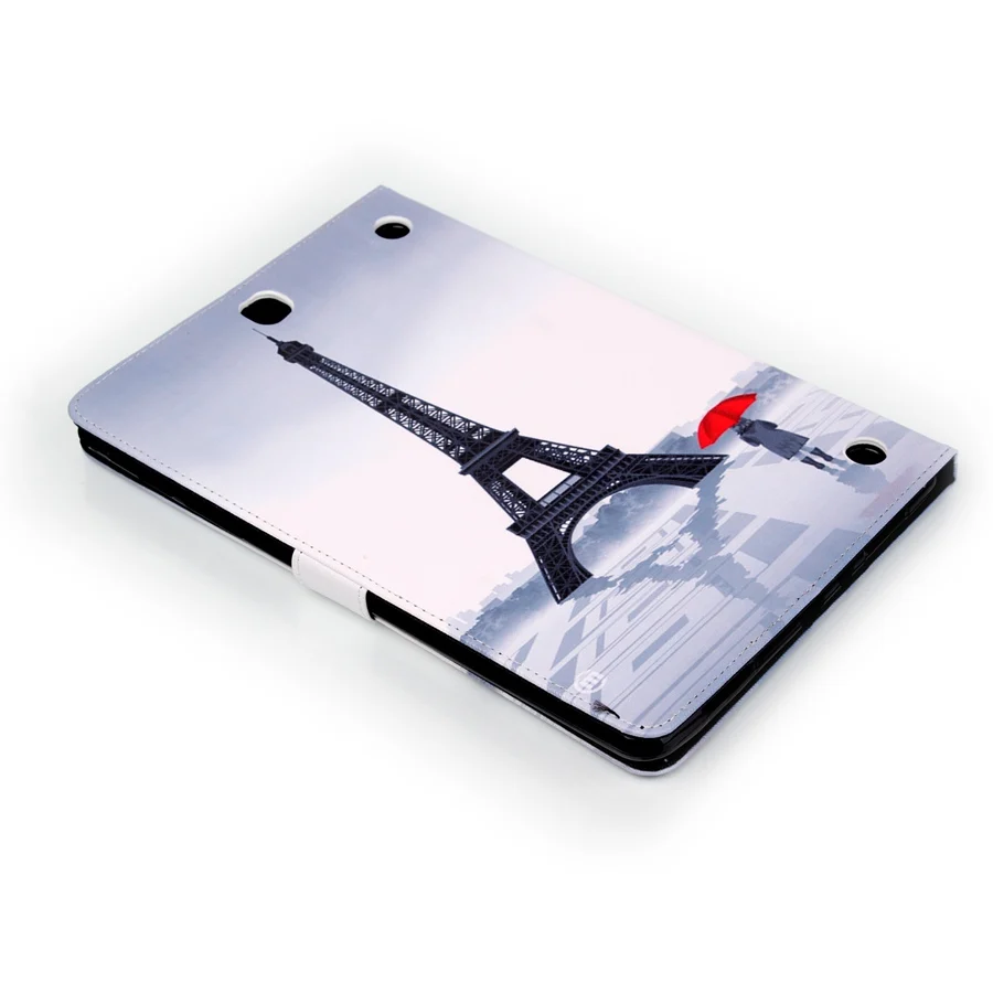 Чехол из искусственной кожи с 3D принтом для Samsung Galaxy Tab A 9,7 T550 T555 SM-T555 Smart Cover для Tab A 9,7 дюймов чехол для планшета+ пленка+ ручка