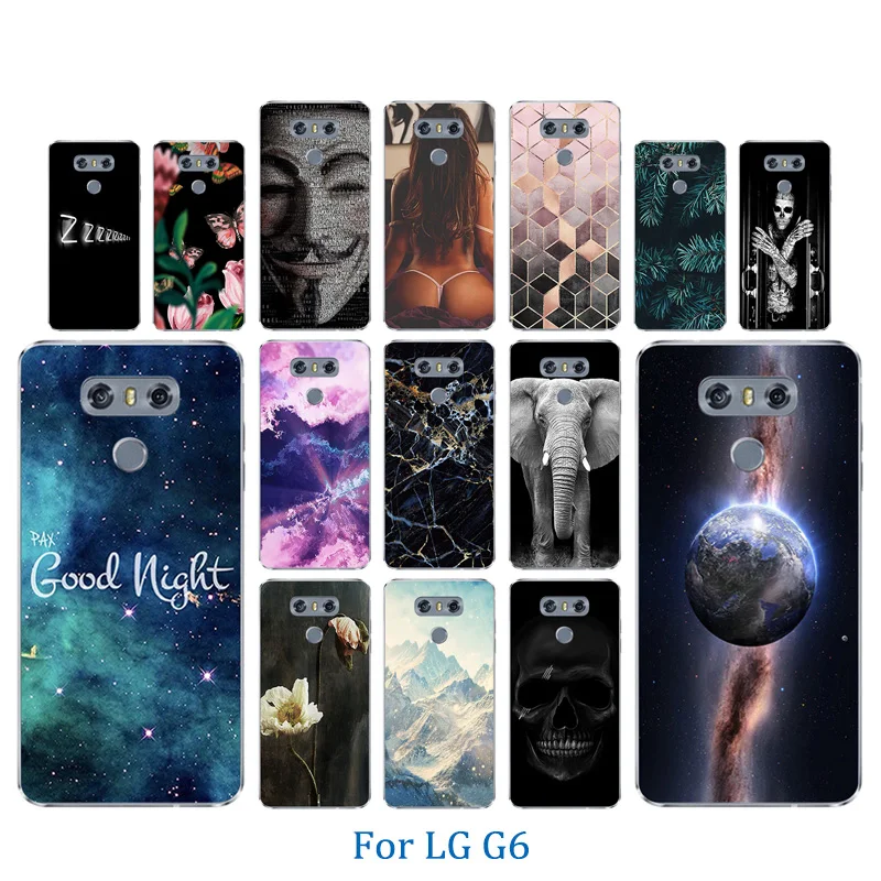Чехол для телефона 5 7 дюйма LG G6 мягкий ТПУ чехол LGG6 новый дизайн крючок узор