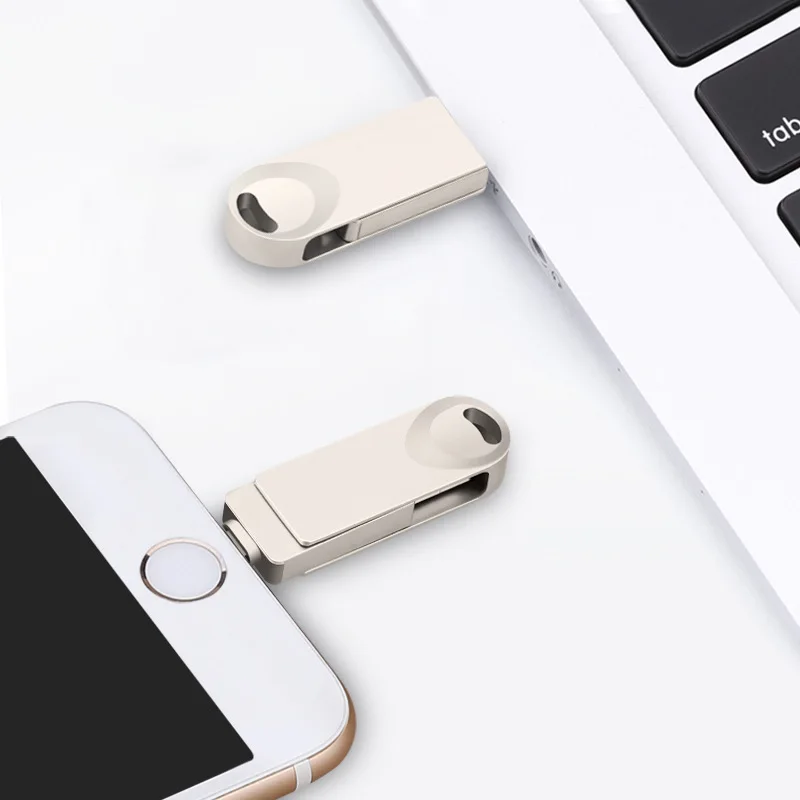 OTG адаптер USB флэш-накопитель для светильник с разъемом микро Iphone Ipad Android