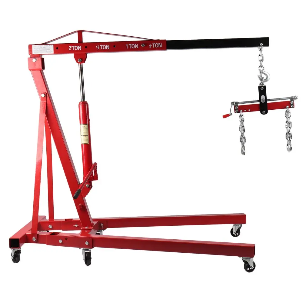 2T складной двигатель кран с балансиром гидравлической мастерской Мобильный